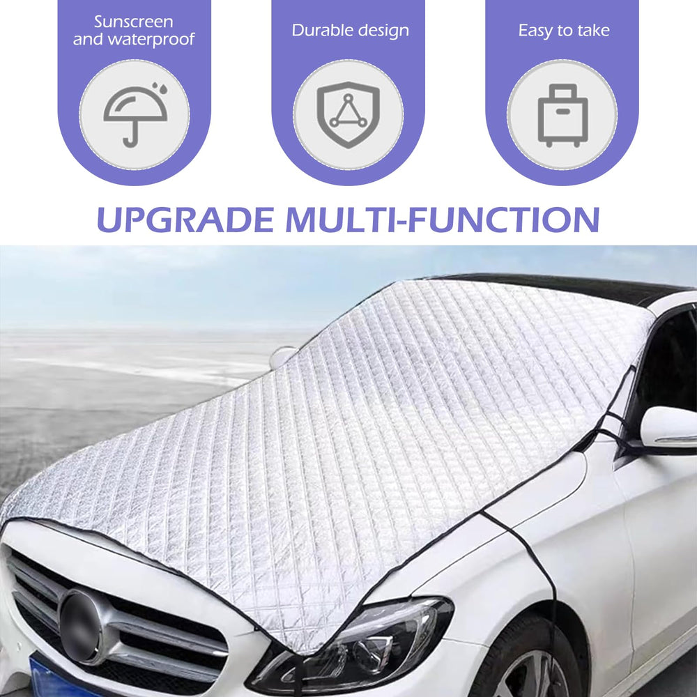 lekiliky on vehicle in snow reducing hood accumulation and damage