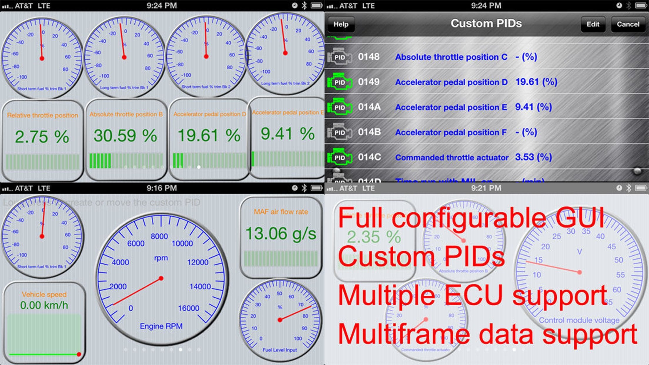 LELink in car dashboard scene illustrating real-time monitoring while driving