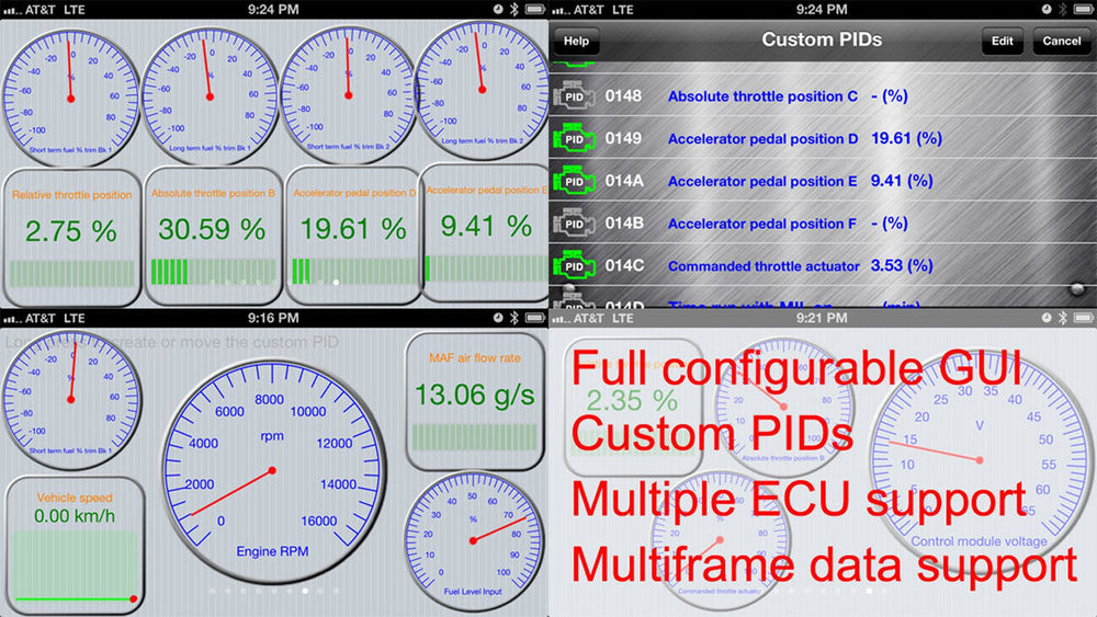 LELink in car dashboard scene illustrating real-time monitoring while driving