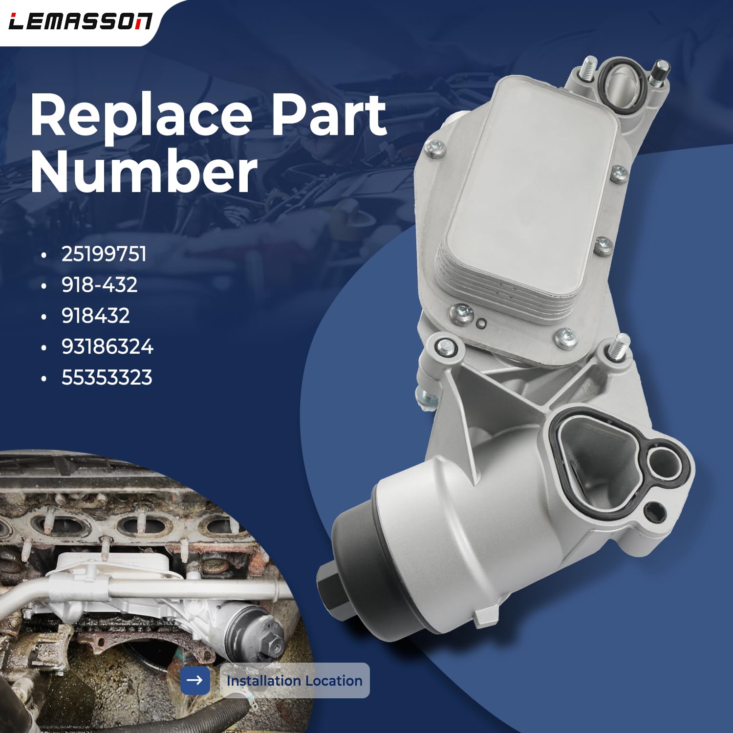 LEMASSON mounting ports detail demonstrating precise OEM fit