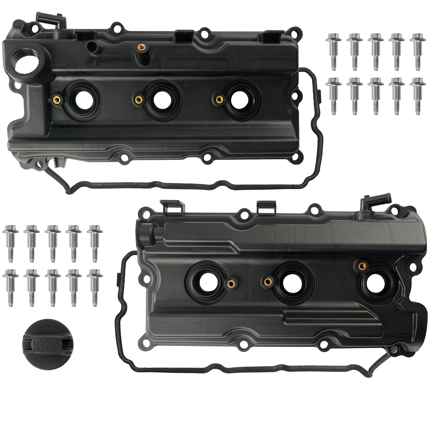 LEMASSON front view of left and right valve covers showing fit and finish benefits