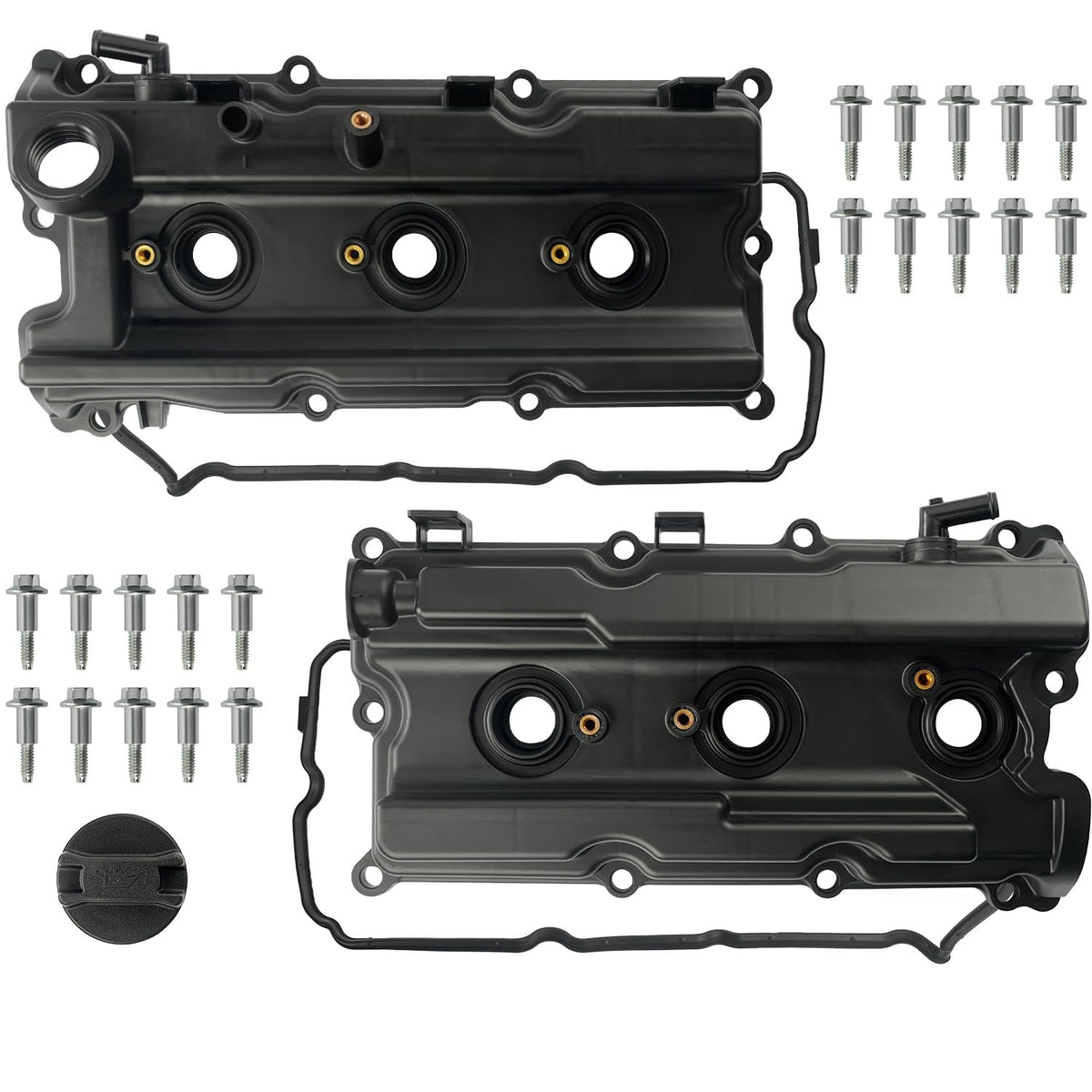 LEMASSON front view of left and right valve covers showing fit and finish benefits
