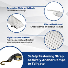 LEMNISCATE perforated tread close-up providing superior grip benefit