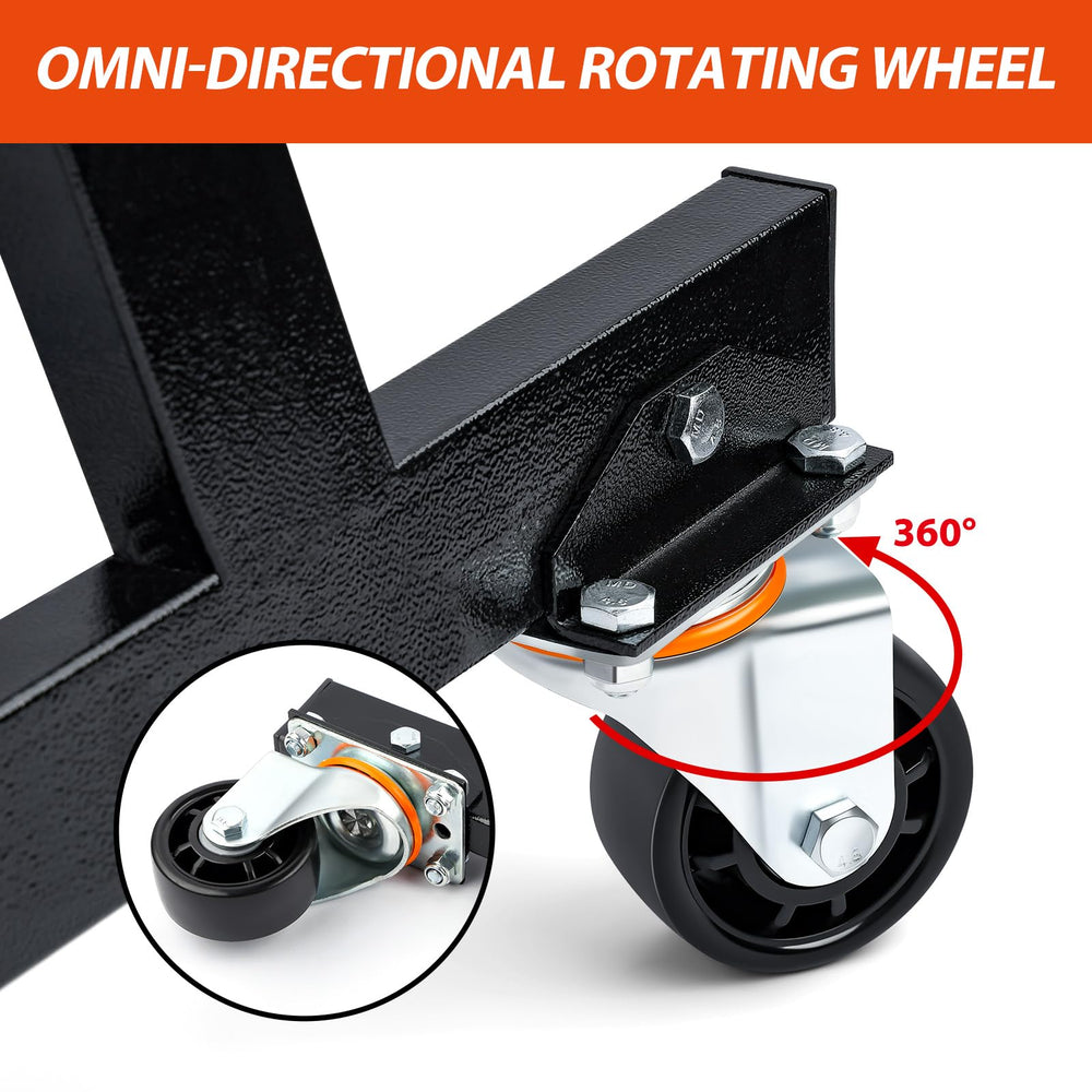 LEQEE swivel caster wheels detail for smooth mobility and easy positioning
