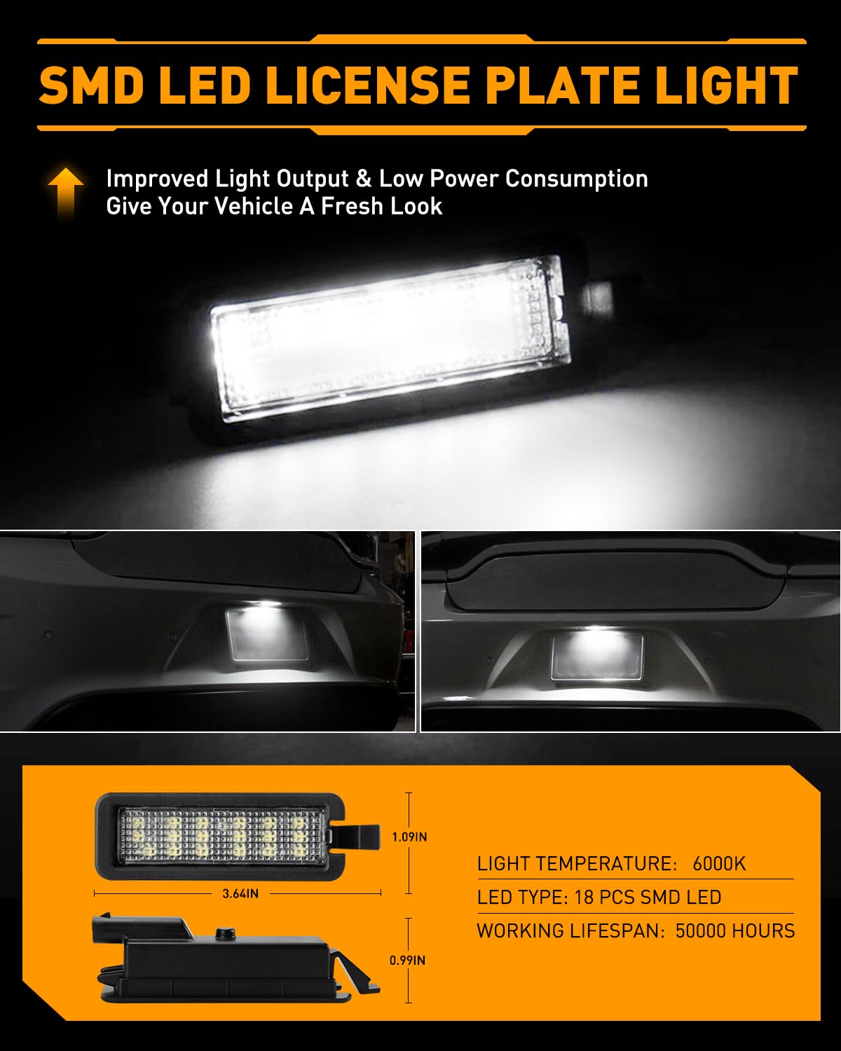 LESAUCE installed on Dodge Charger demonstrating clearer plate visibility