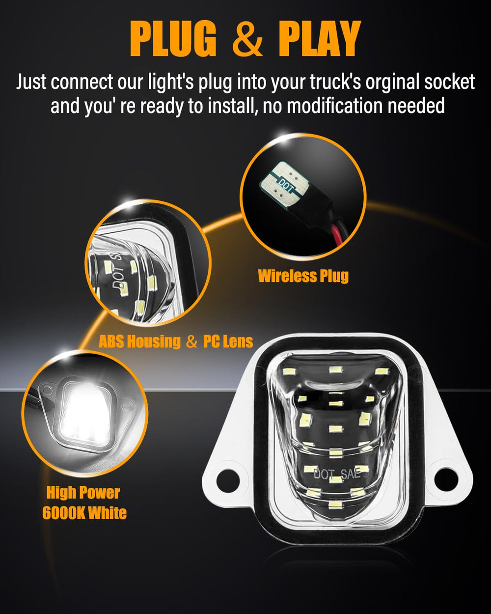 LESAUCE next to OEM bulb size comparison illustrating compact durable design