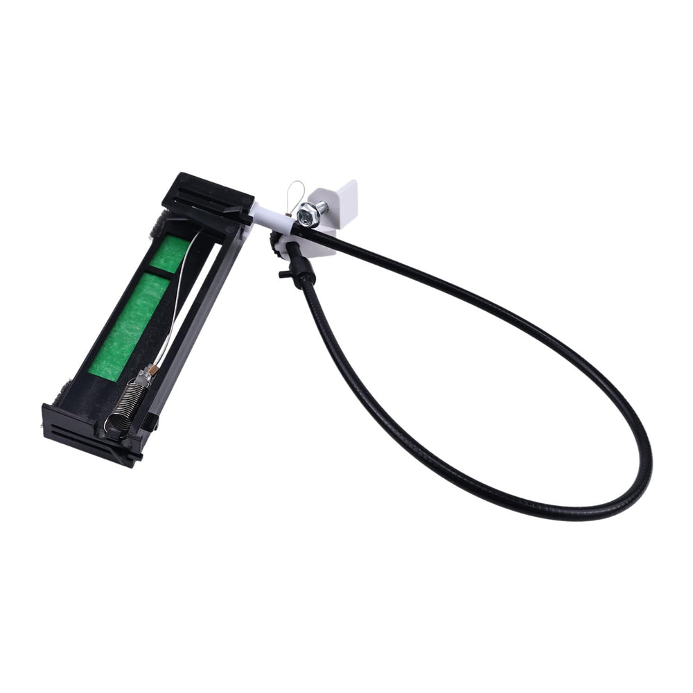 Lesurey clip mounted on transmission cable demonstrating secure hold