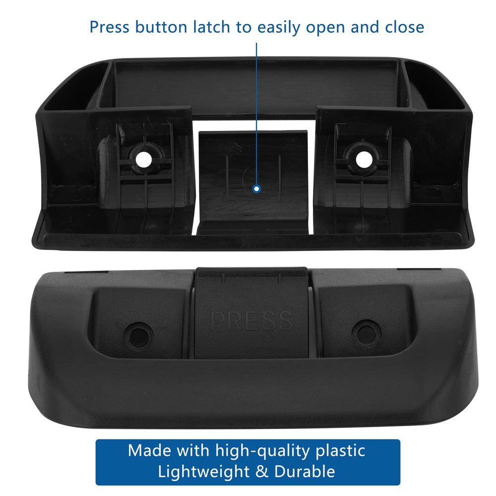 LETSYEE close-up of push-button latch detail highlighting upgraded reinforced mechanism
