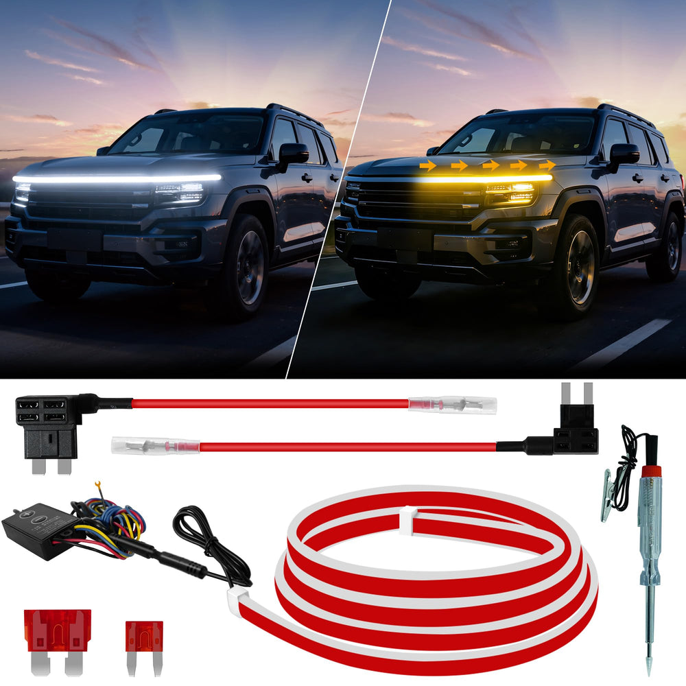 LEYMANRIYA hood light front installed enhances vehicle presence