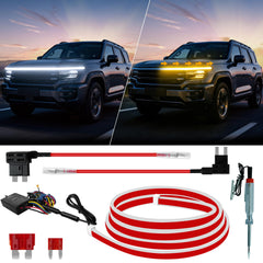 LEYMANRIYA hood light front installed enhances vehicle presence