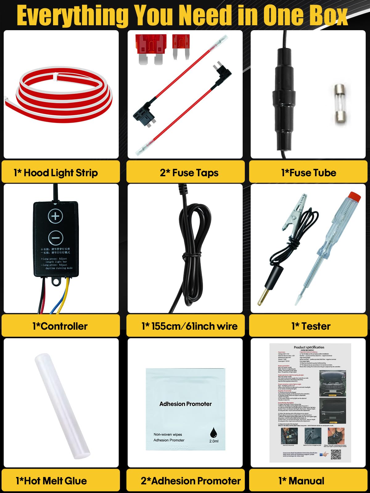 LEYMANRIYA fuse taps and test pencil kit for safer installation