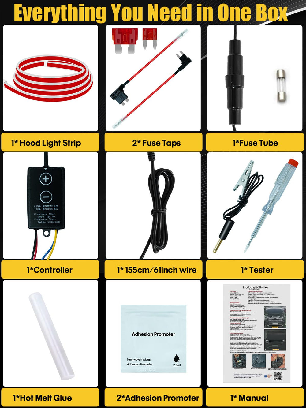 LEYMANRIYA fuse taps and test pencil kit for safer installation