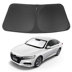 LHFLIVE front view showing perfect fit on 2018–2022 Accord windshield, protecting interior