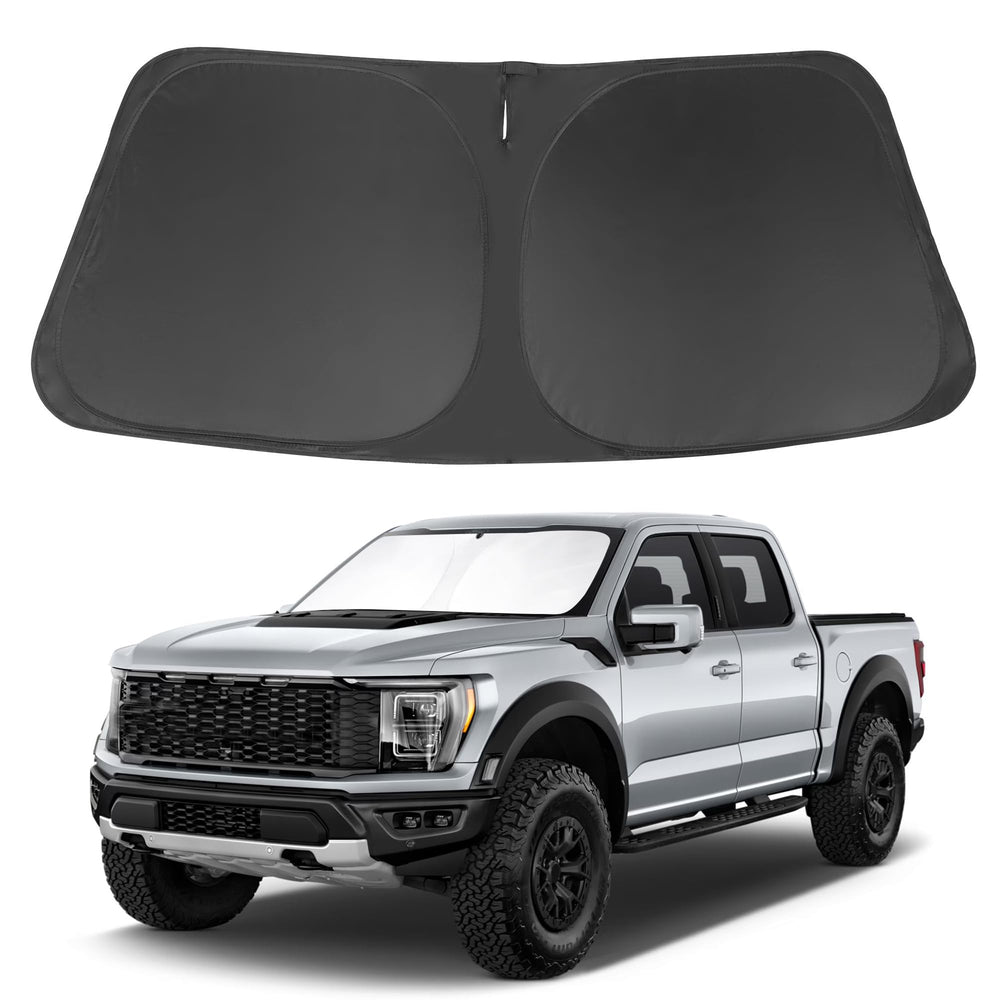 LHFLIVE front-view on F-150 windshield showing full coverage and protection