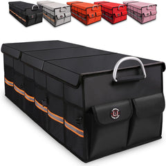 LI LIBZAKI front view showing full-size organizer and clean trunk benefit
