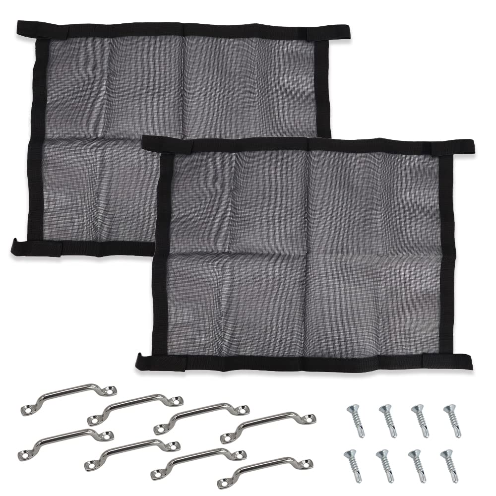 LIAULIADLL front view trailer window screen showing full panel and fit benefit
