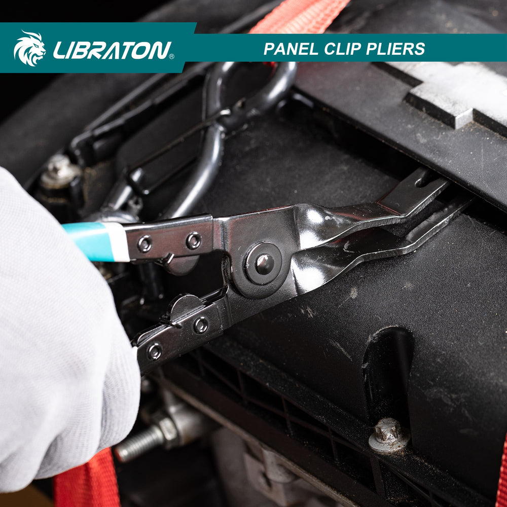 LIBRATON holding different plastic fasteners demonstrating multi-clip compatibility