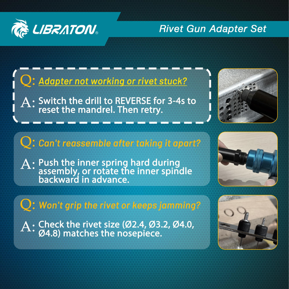 LIBRATON in a lifestyle shot repairing an RV panel, ideal for field maintenance