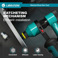 LIBRATON organized mandrels and nut heads for fast size selection