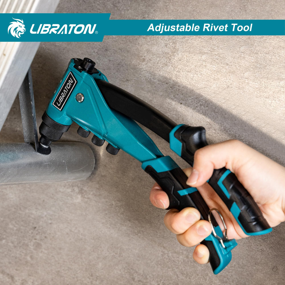 LIBRATON rivet gun on workshop bench illustrating professional use readiness