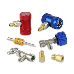 Lichamp front packaging showing full R1234yf coupler kit and benefits