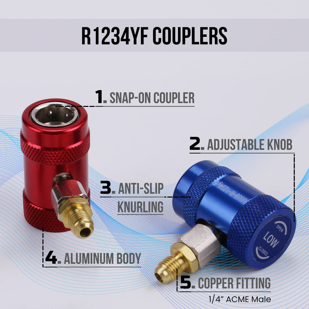 Lichamp tank adapter with dual-head valve core remover for faster service