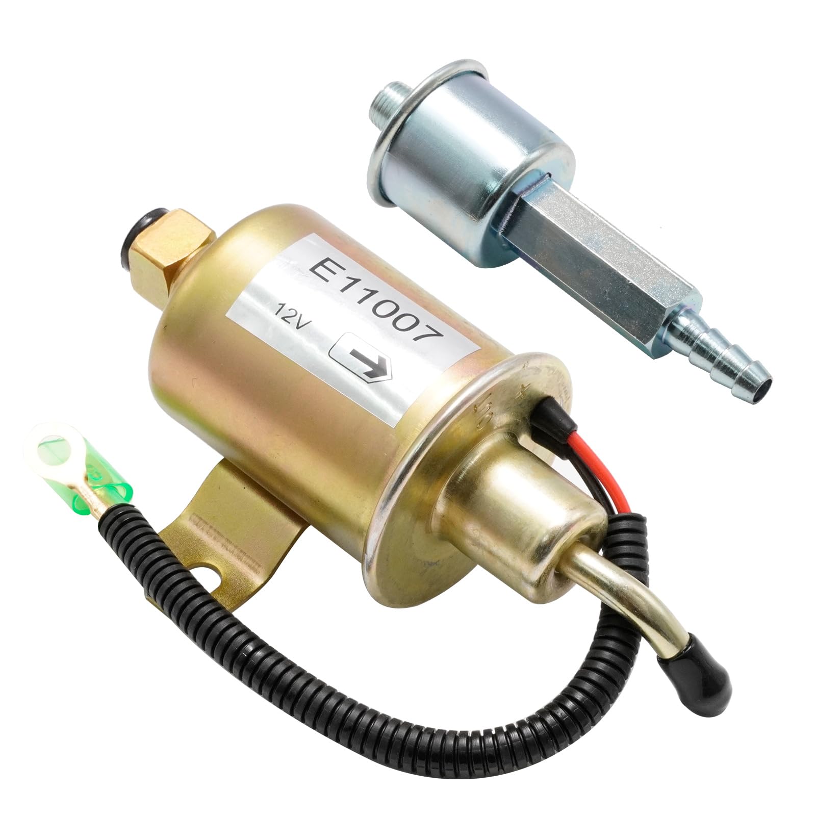 LIDSCURA front view of packaged pump and filter kit showing all included parts and benefit of convenience