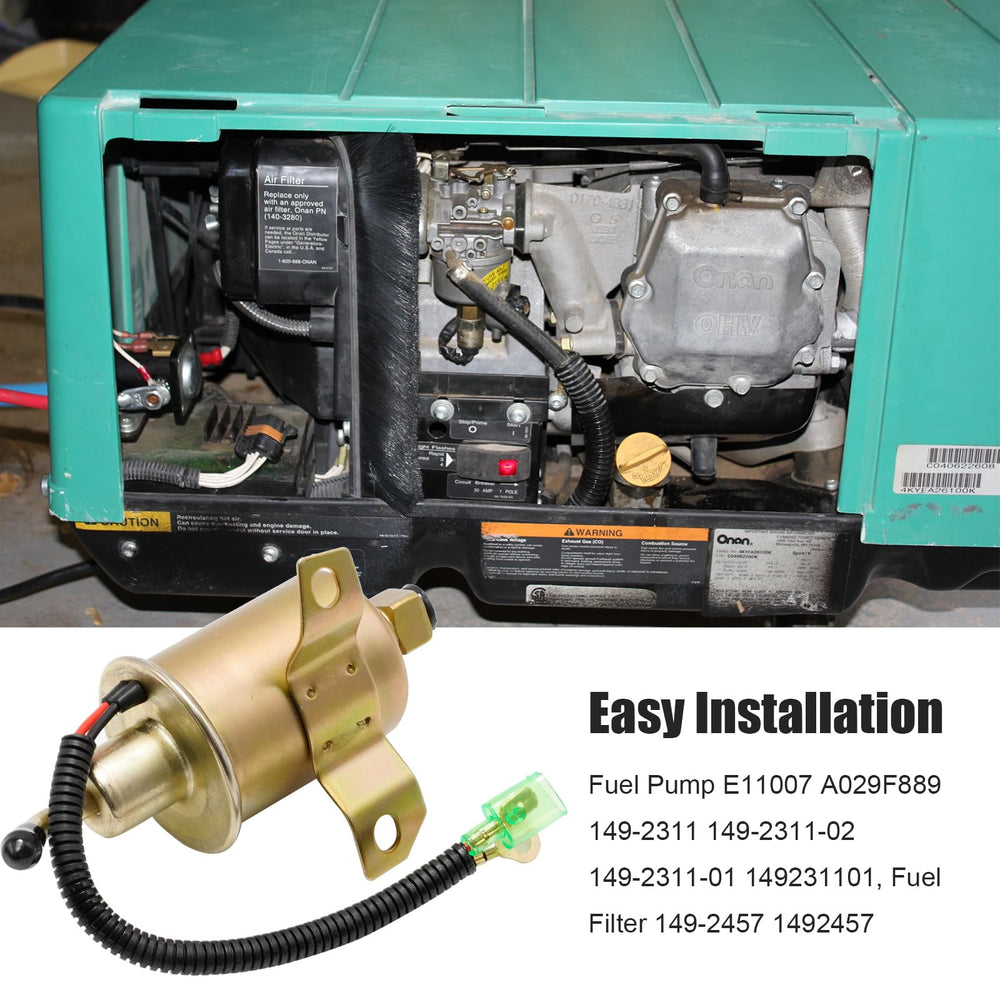LIDSCURA pump and filter mounted inside a generator compartment showing benefit of direct fit