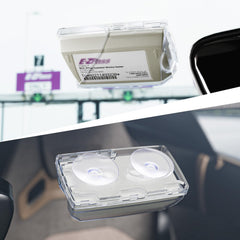 LiftRemote close-up suction cups on glass for residue-free mounting