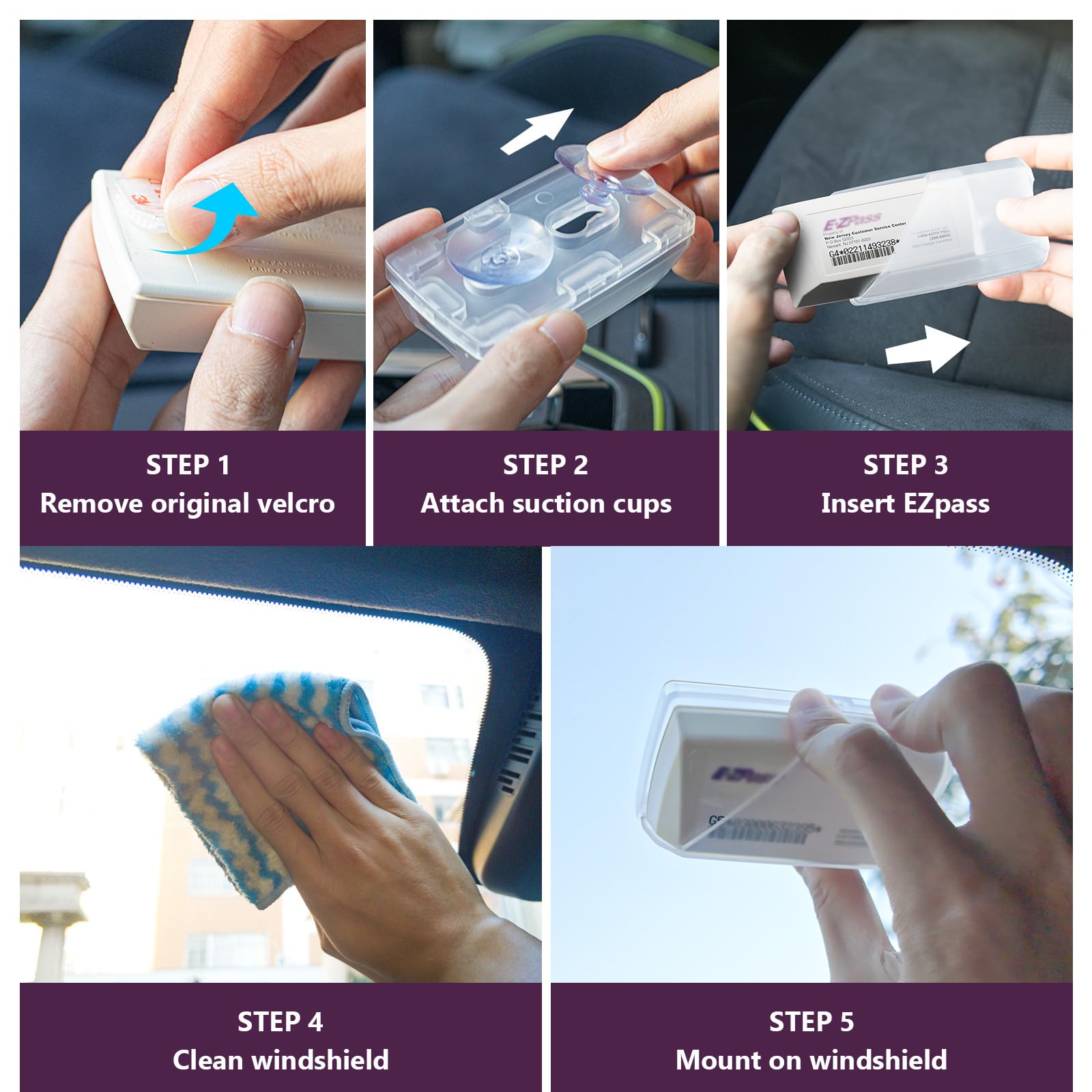 LiftRemote hands installing holder in seconds, no tools needed