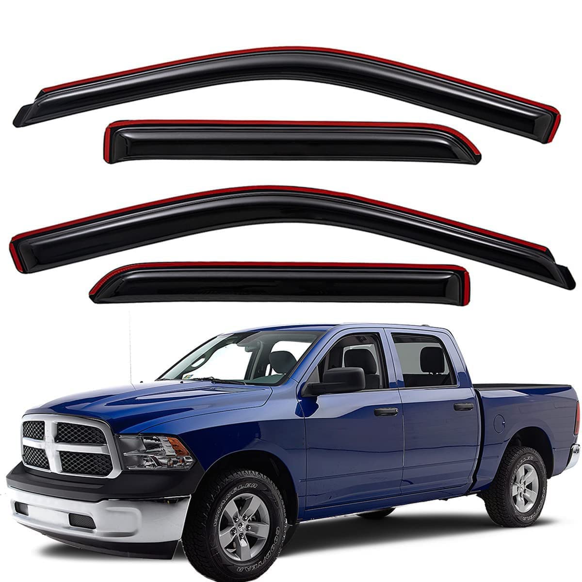 Lightronic front visor packaging showing 2-piece front set and benefits