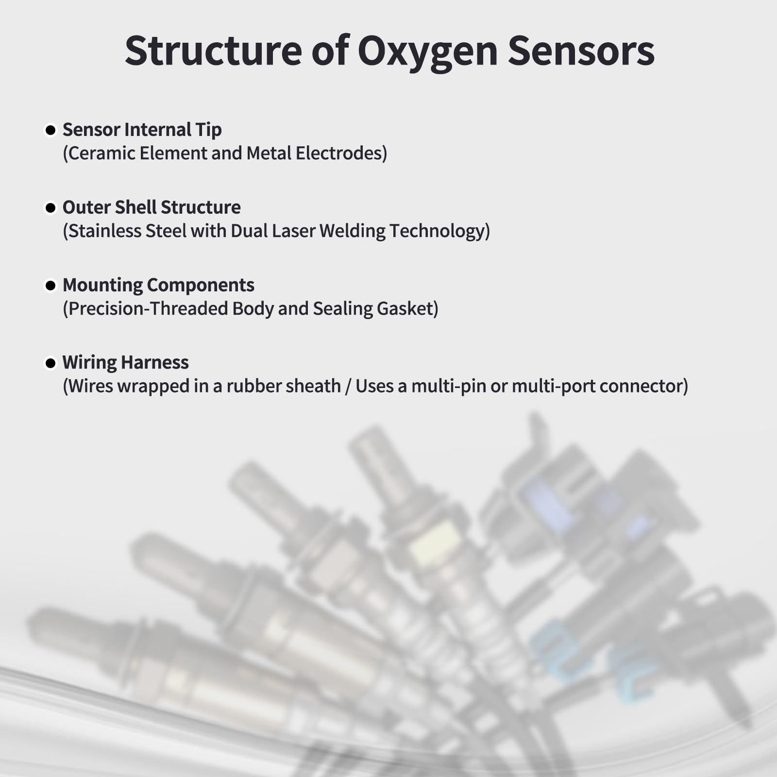 Likala oxygen sensor installed on exhaust manifold demonstrating direct-fit replacement