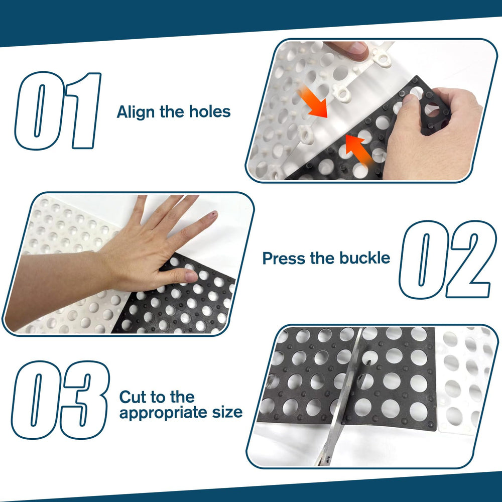 LILXIU used as bathroom floor mat demonstrating drainage and safety