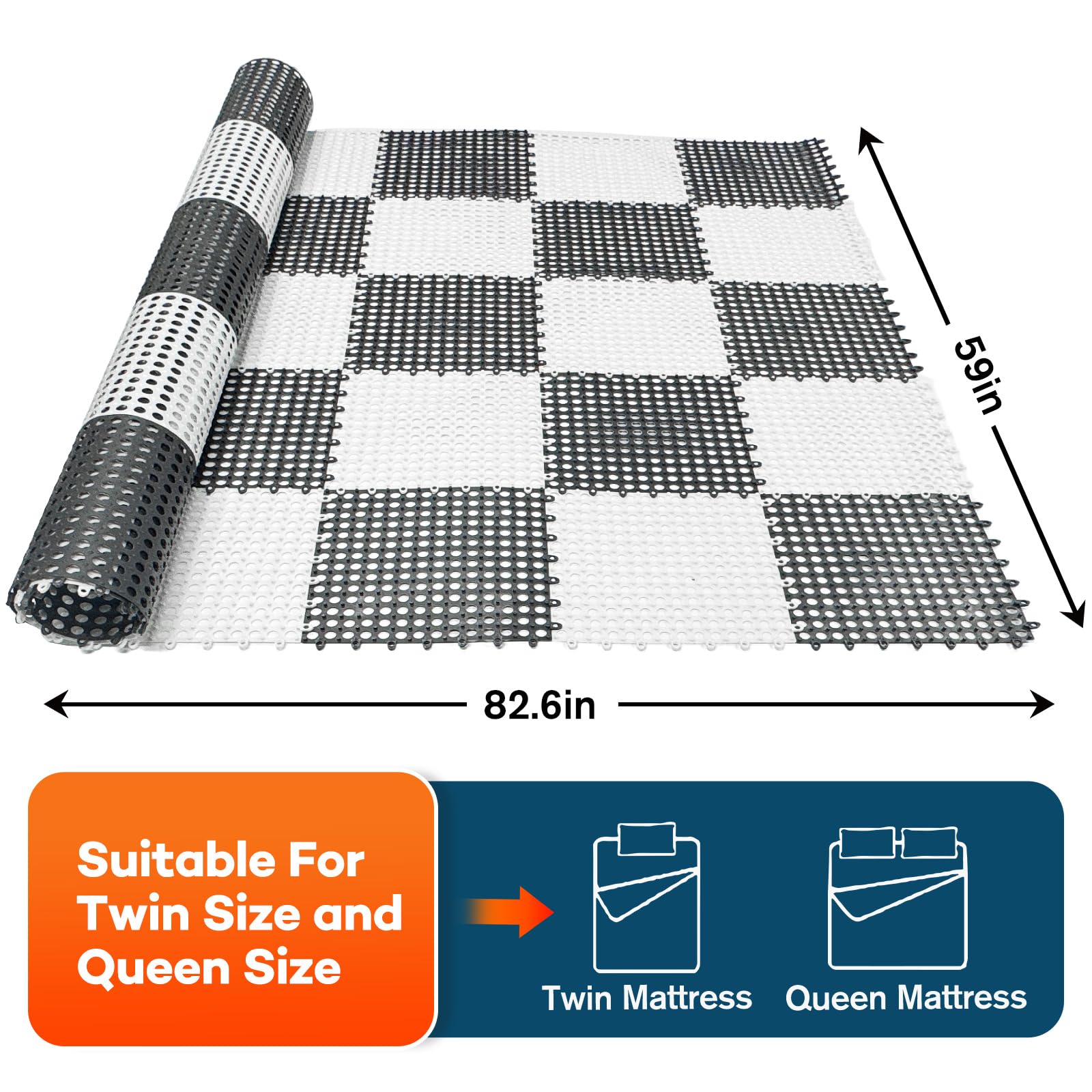 LILXIU underlay installed beneath RV mattress showing improved airflow
