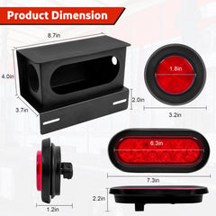 LIMICAR close-up of 6-inch oval LED showcasing bright signal clarity for safer braking