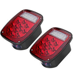 LIMICAR front view of tail light pair showing complete functions and improved visibility