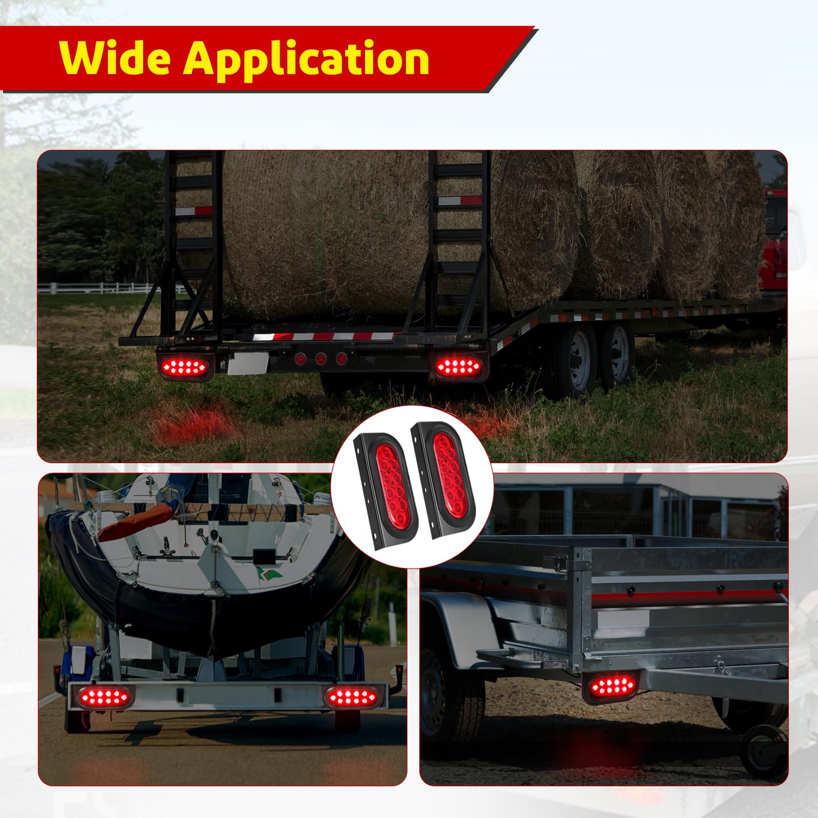 LIMICAR lights splashed with water demonstrating IP67 sealing and weatherproof benefit