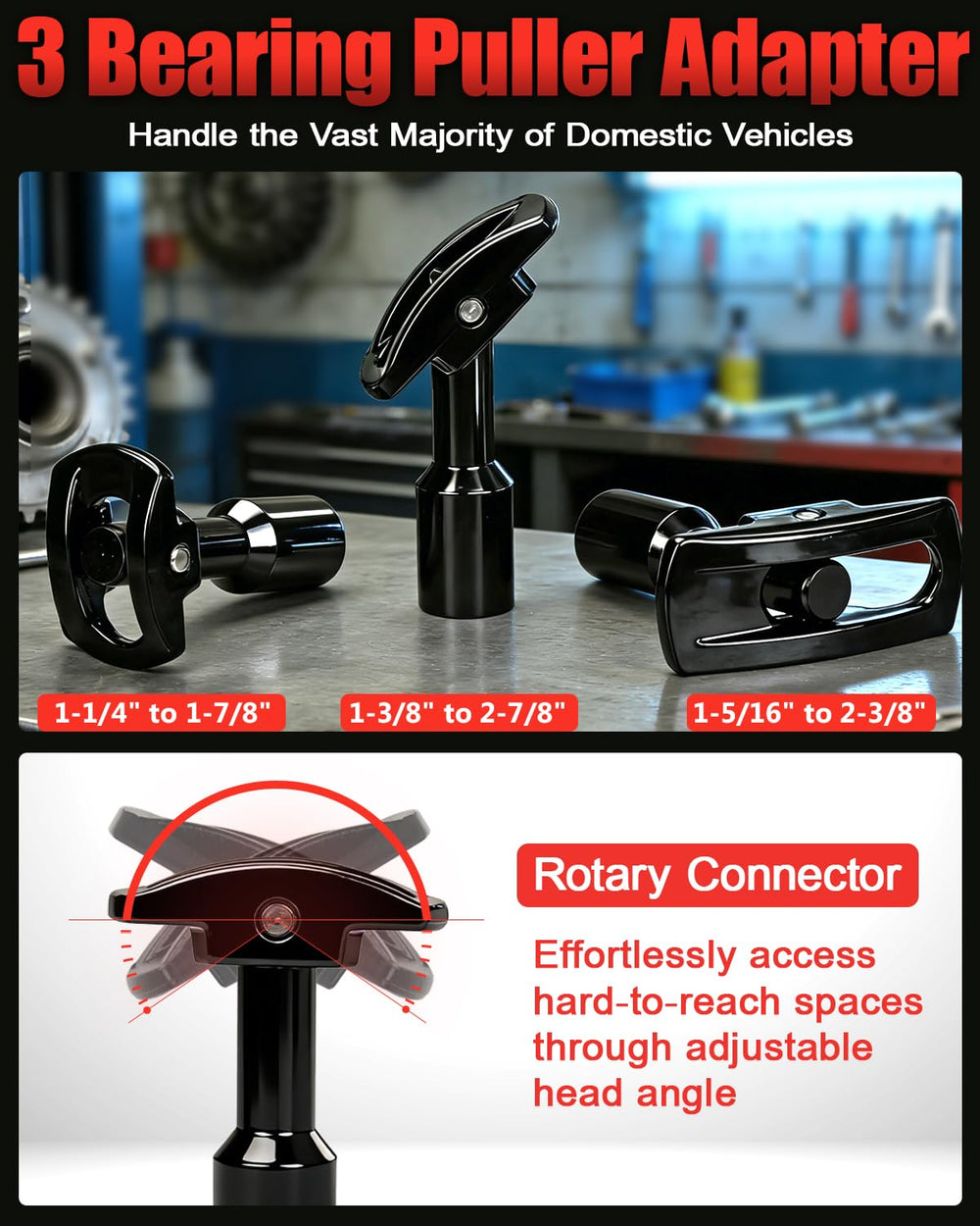 limontek 4-point yoke close detail, secure engagement for axle removal