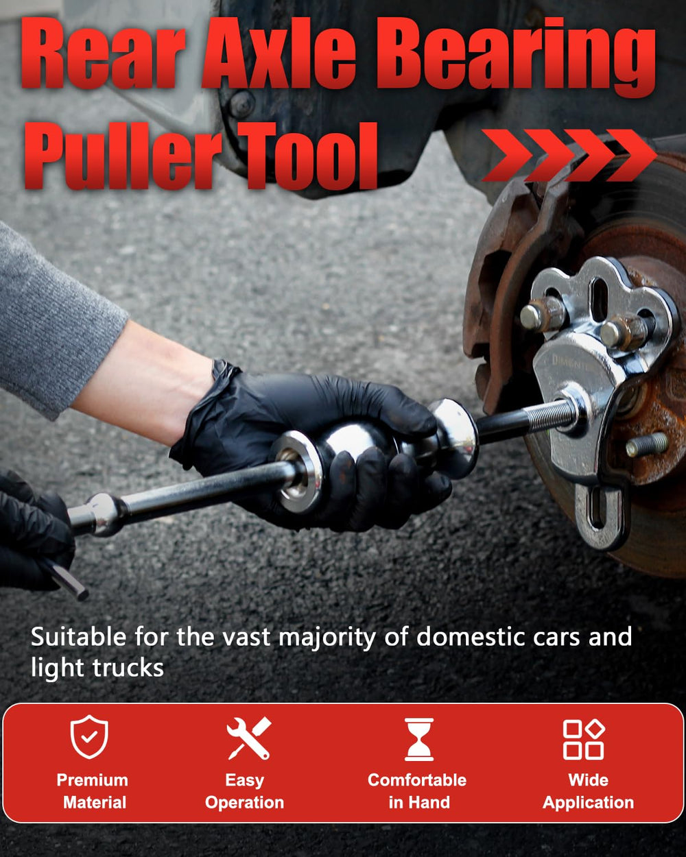 limontek kit in use on rear axle, professional removal without welding