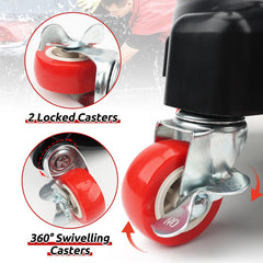 Linforking closeup of swivel caster showing smooth rolling for quick repositioning