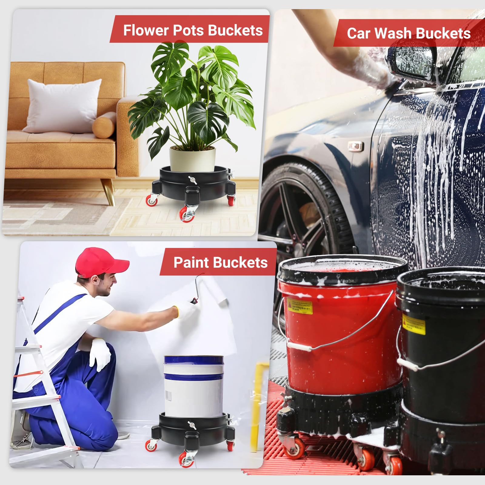 Linforking scale comparison by a foot to show bucket dolly size and reach