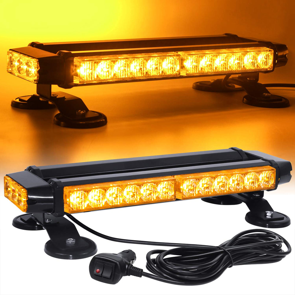 LINKITOM front view showing full 360° amber visibility benefit