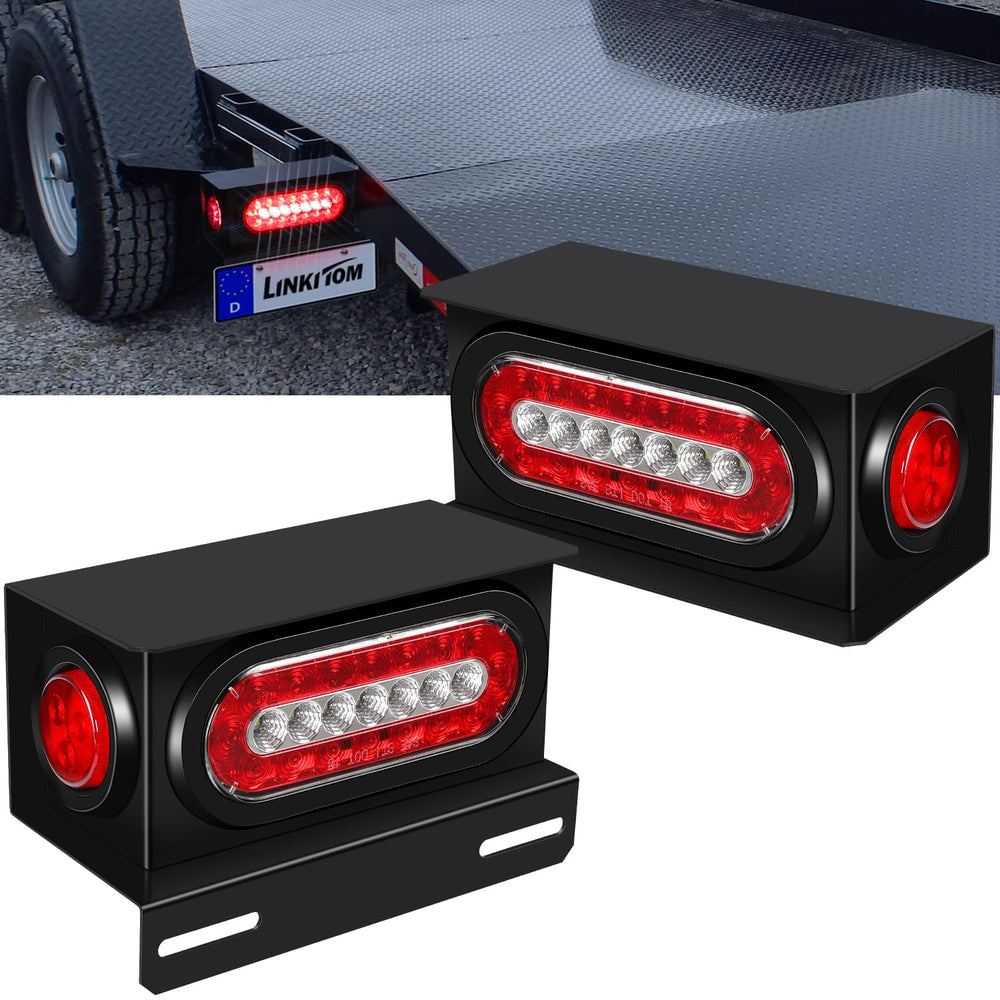 LINKITOM front view welded steel light box showing robust protection and secure fit