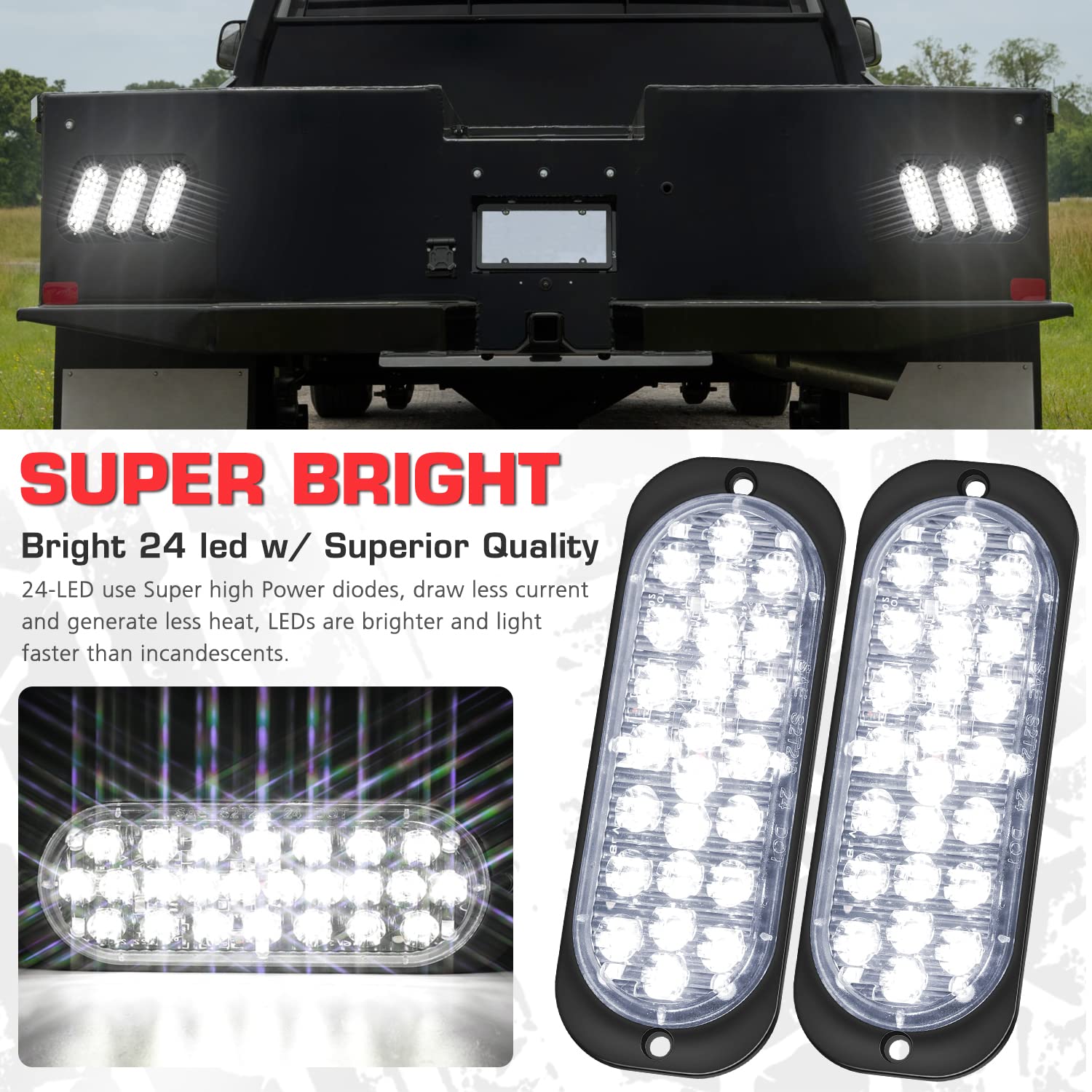 LINKITOM detail of 24 SMD2835 LEDs highlighting high-output illumination