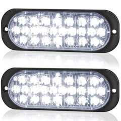 LINKITOM front view showing bright white LEDs and clear lens for improved rear visibility