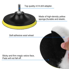 Linkstyle 5" hook-and-loop backing pad paired with M14 adapters for quick setup