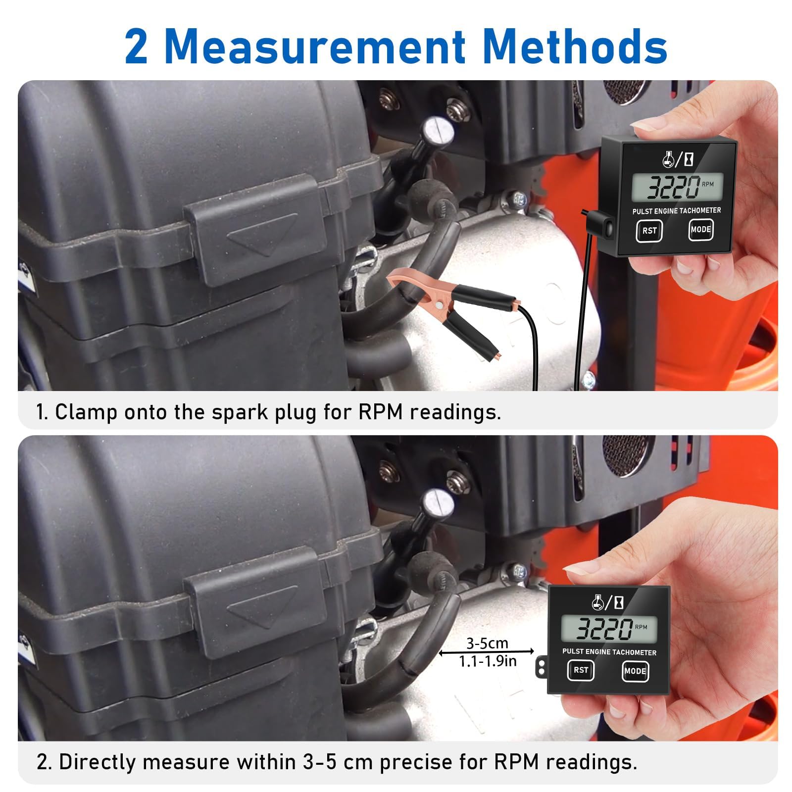 Linkstyle mounted on a lawn mower providing fast on-equipment checks