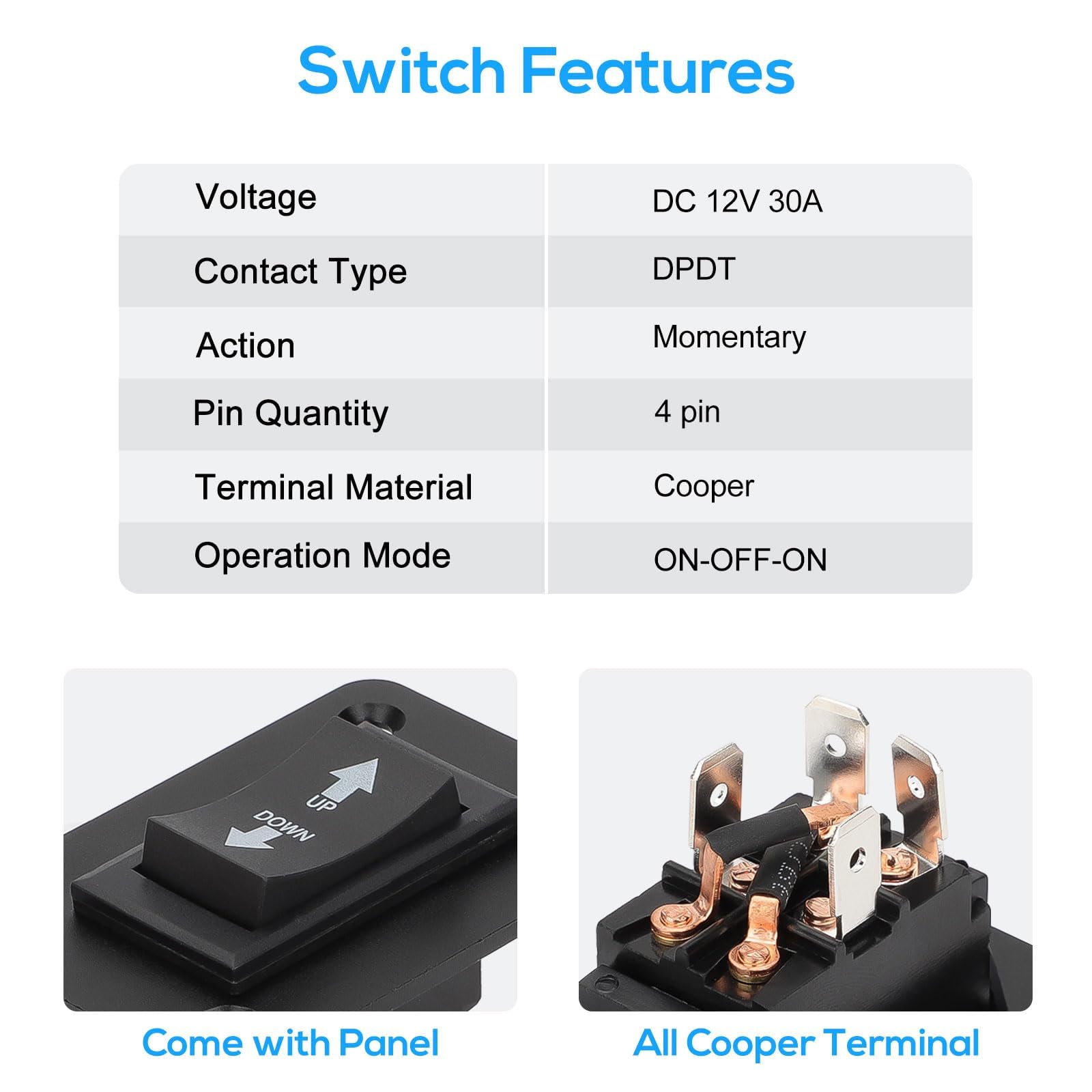 Linkstyle side profile highlighting sturdy rocker and tactile switch operation