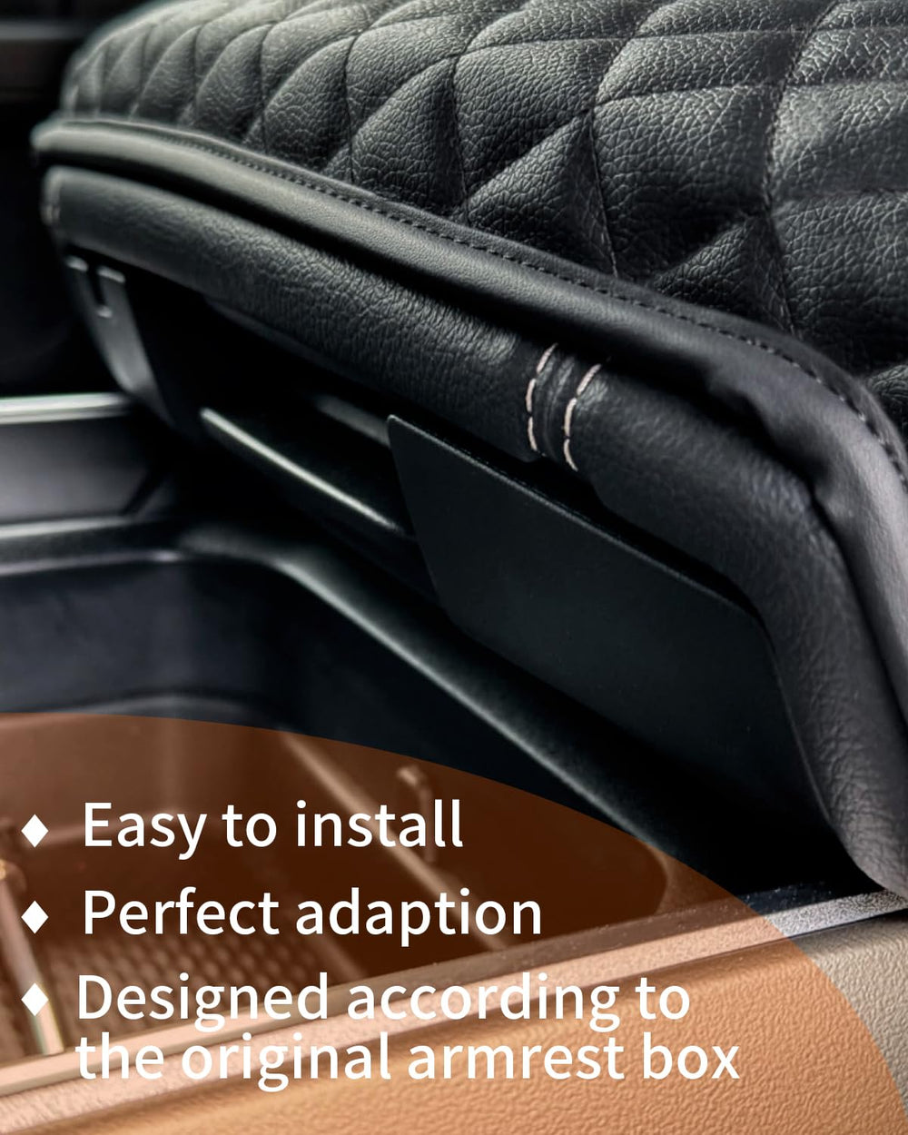 LINOAH armrest open showing preserved storage and easy access