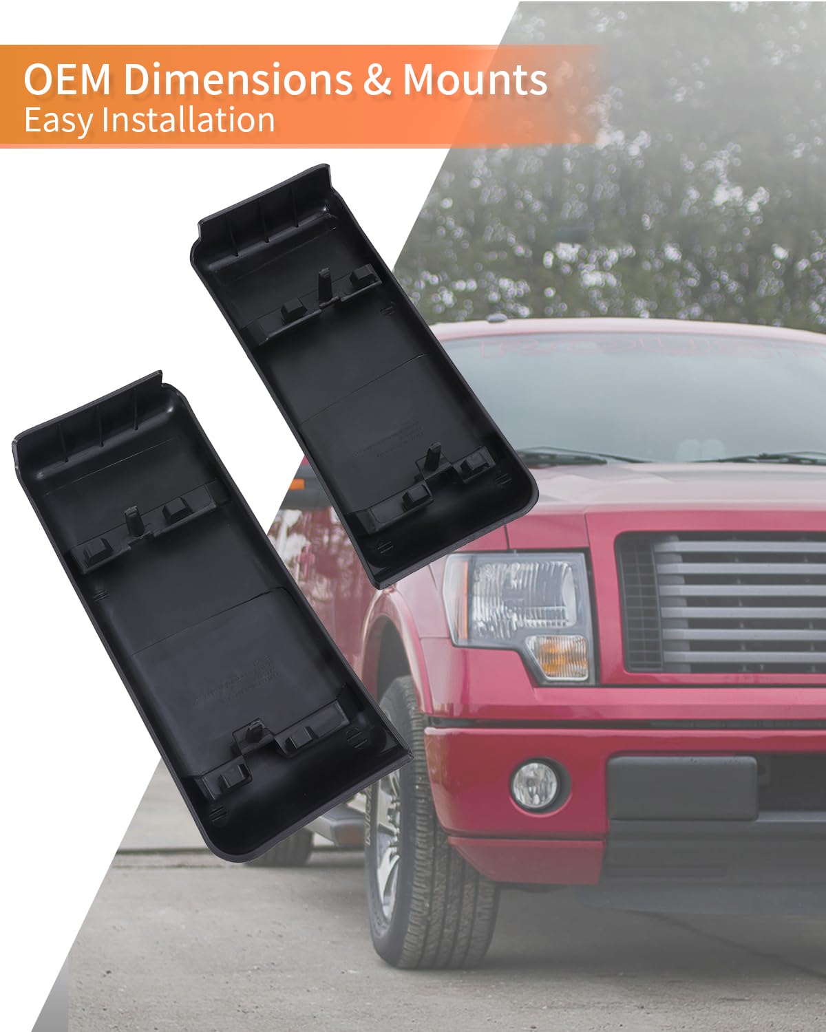 LINOAH bumper pad installed on Ford F-150 demonstrating exact fit and restored look
